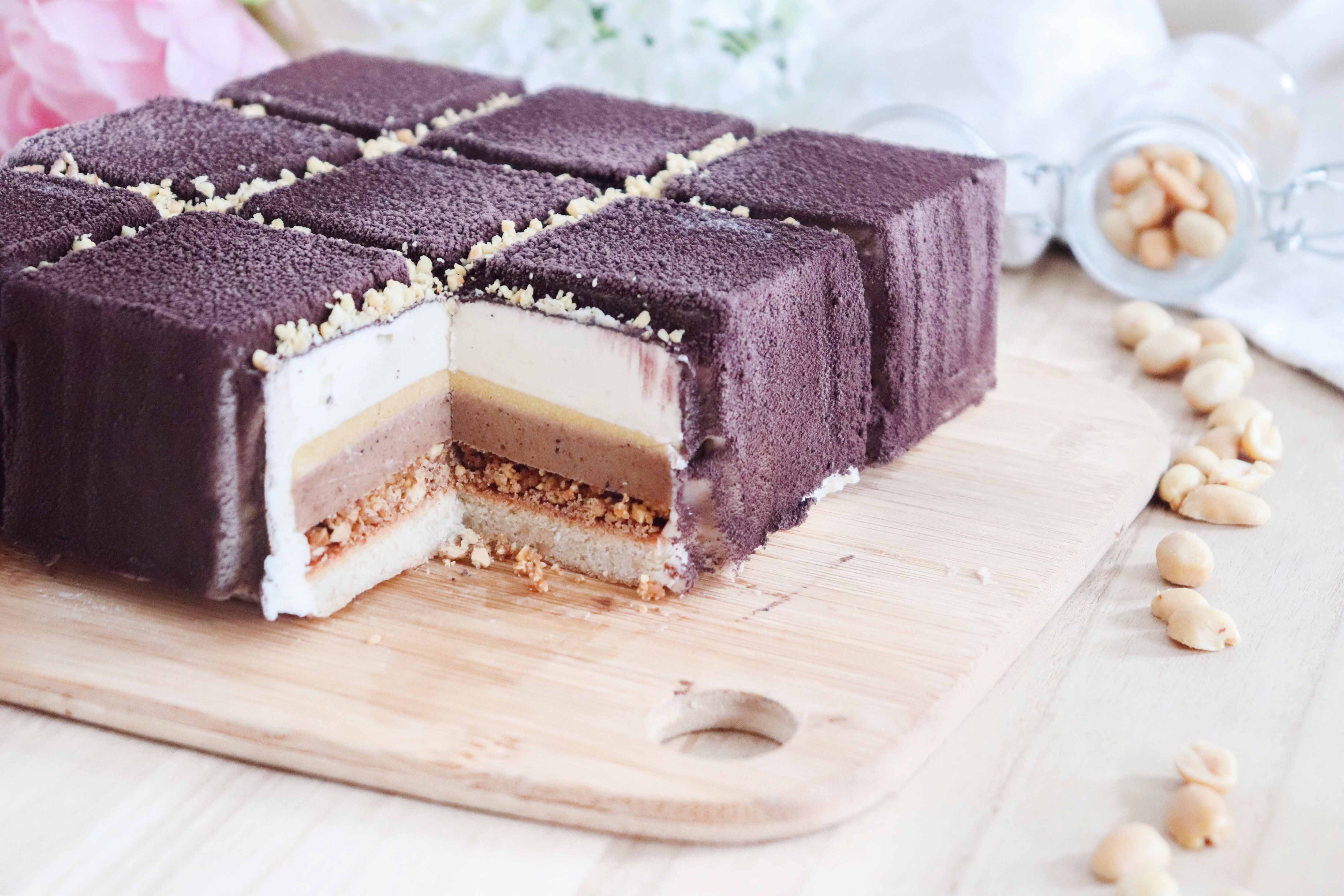 CUBIK Peanut entremets cacahuète praliné passion recette pâtisserie léa pâtisseries inspirées