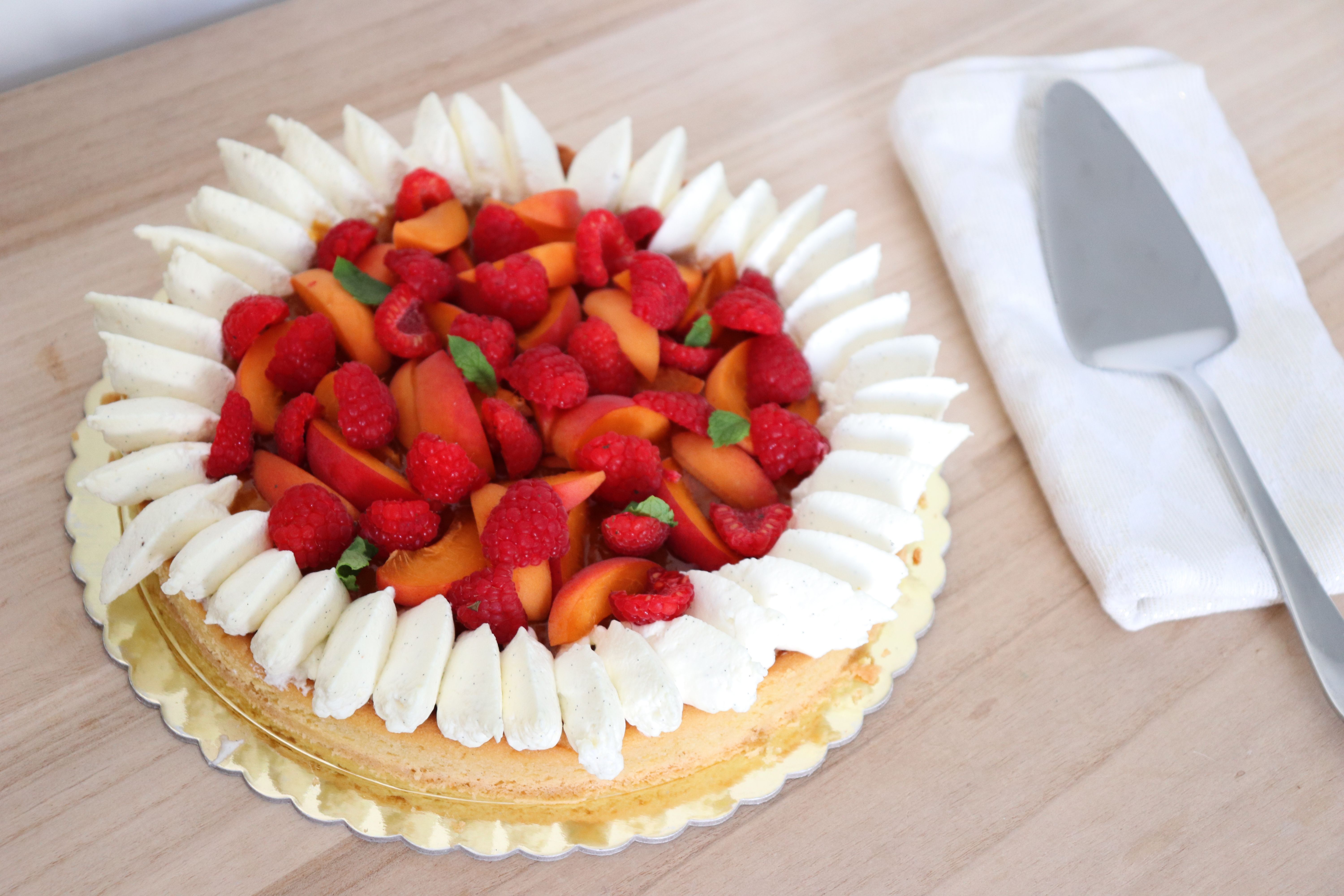 tarte abricots framboises léa patisseries inspirées