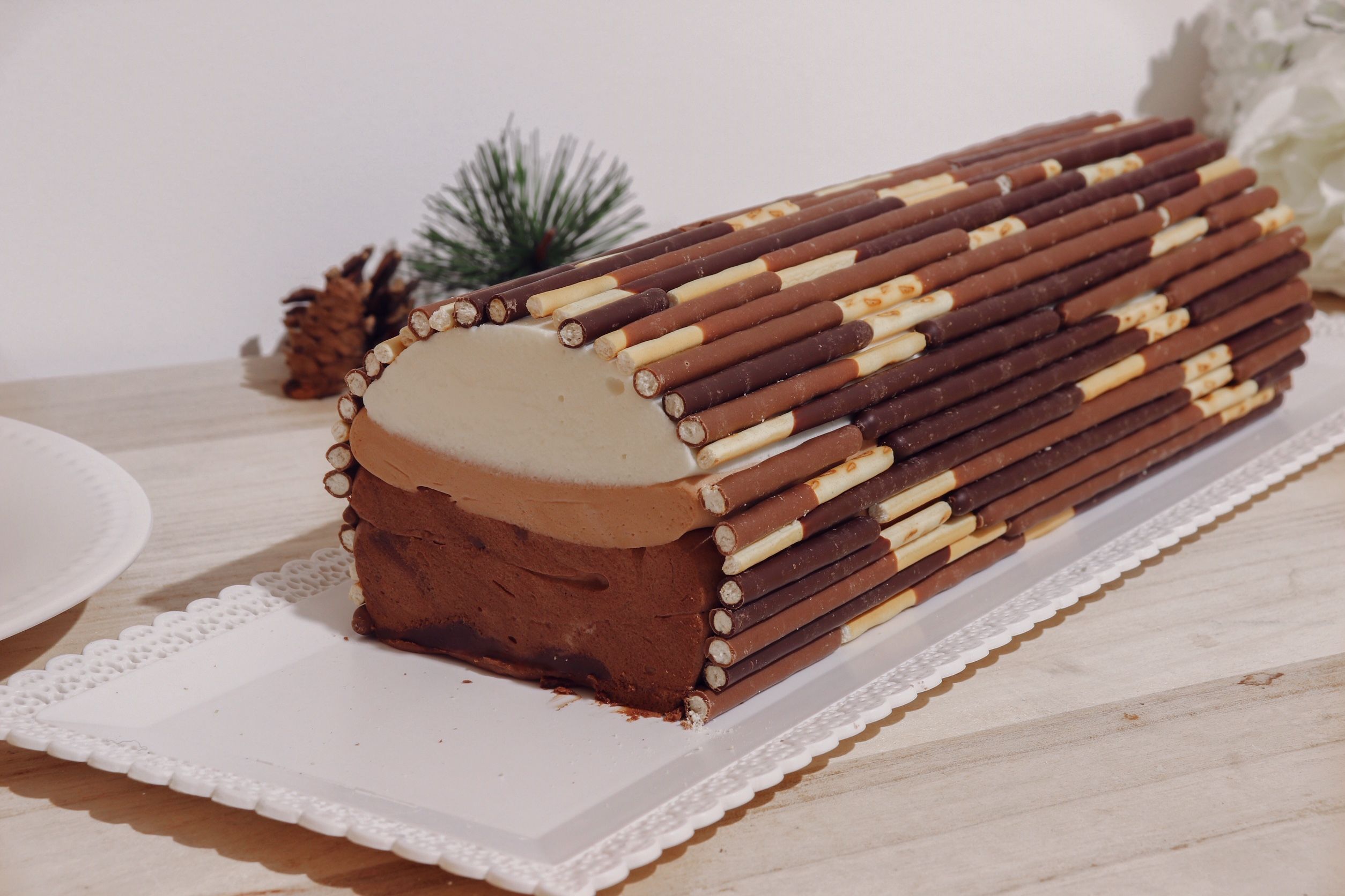 bûche aux trois chocolats recette patisserie léa patisseries inspirées