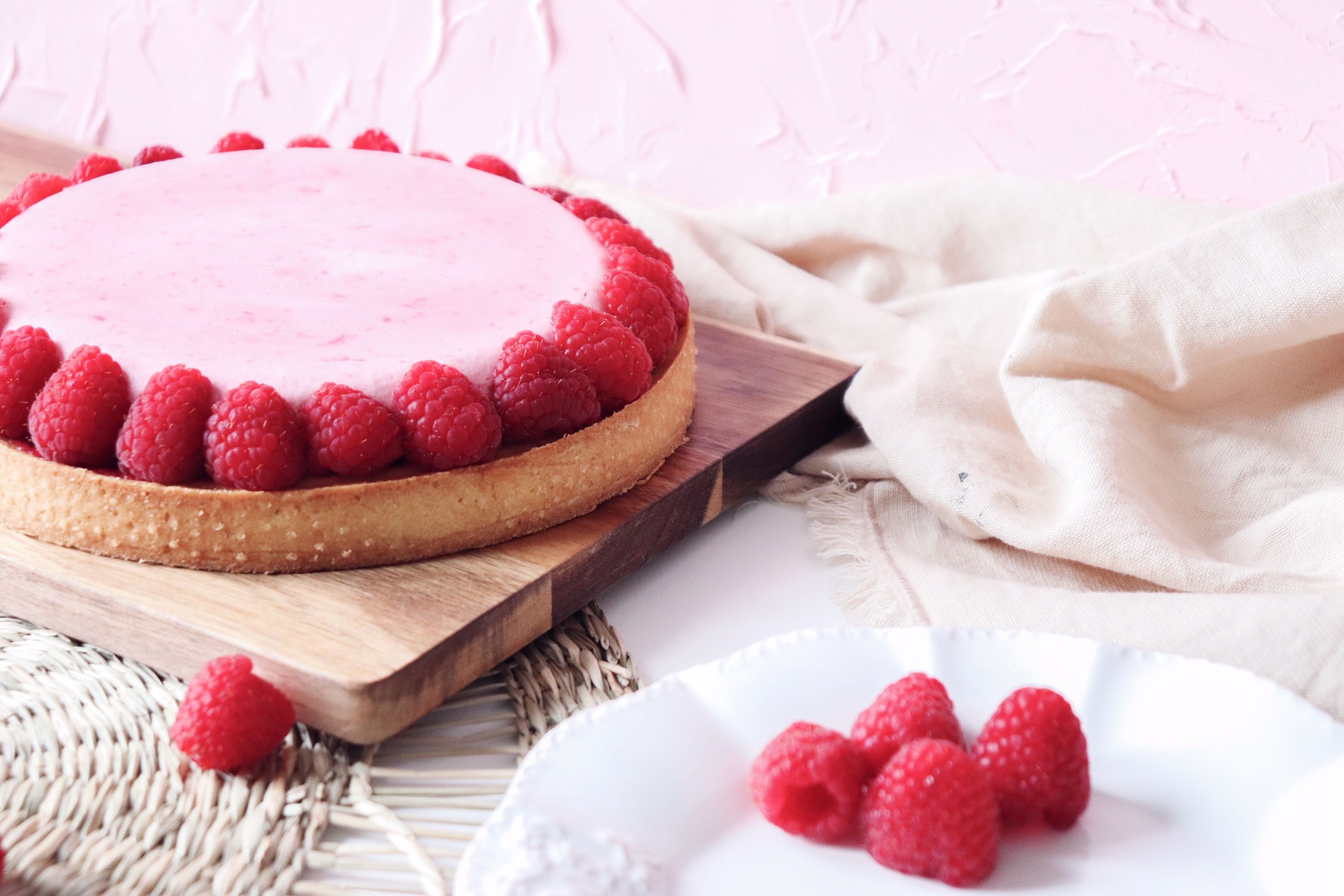 tarte 100% framboises recette patisserie léa patisseries inspirées
