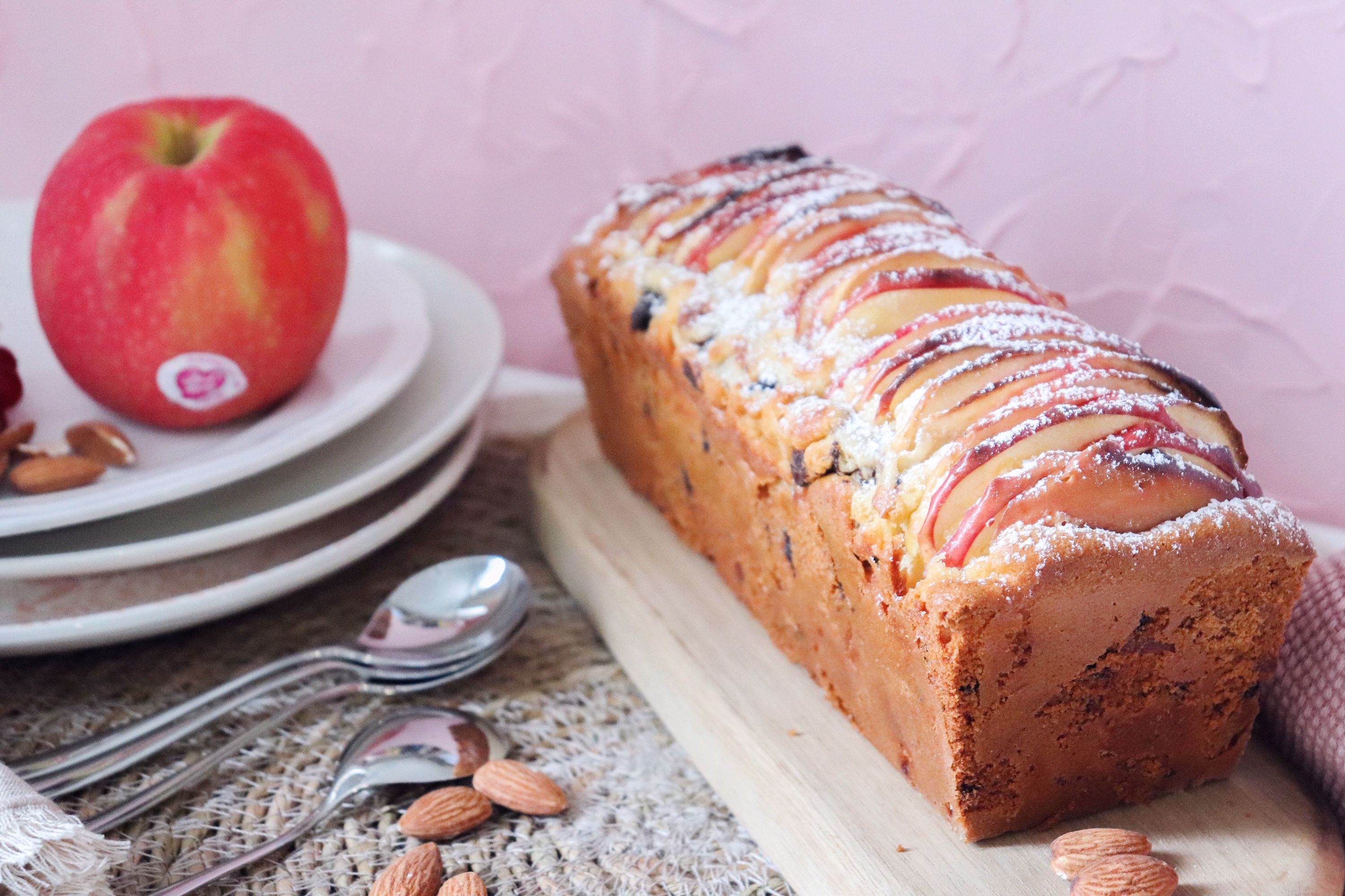 cake pomme chocolat amande recette patisserie léa patisseries inspirées